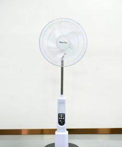 18inches Solar rechargeable fan with led light